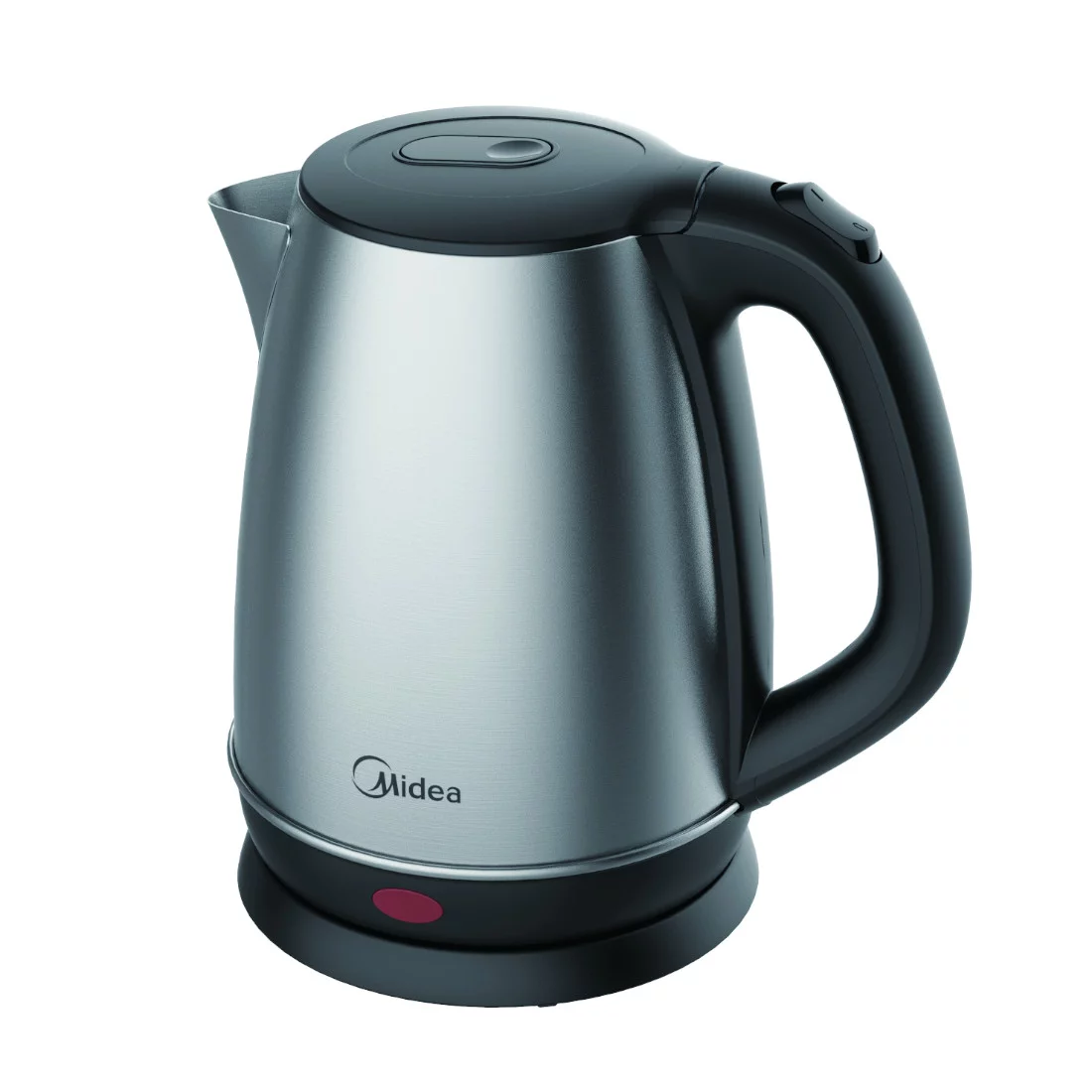 Midea Bouilloire Electrique Inox 1,7L, avec Fenêtre de Visualisation,BPA-free Kettle 2200W, Filtre Anti-calcaire, sans Fil avec Lumière LED, Protection contre la Marche à Sec, MK-17S30F2